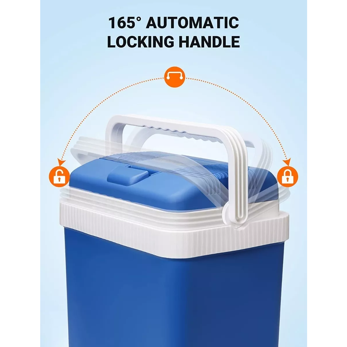 Enfriador Eléctrico De 24 Litros, 12 V Cc Azul