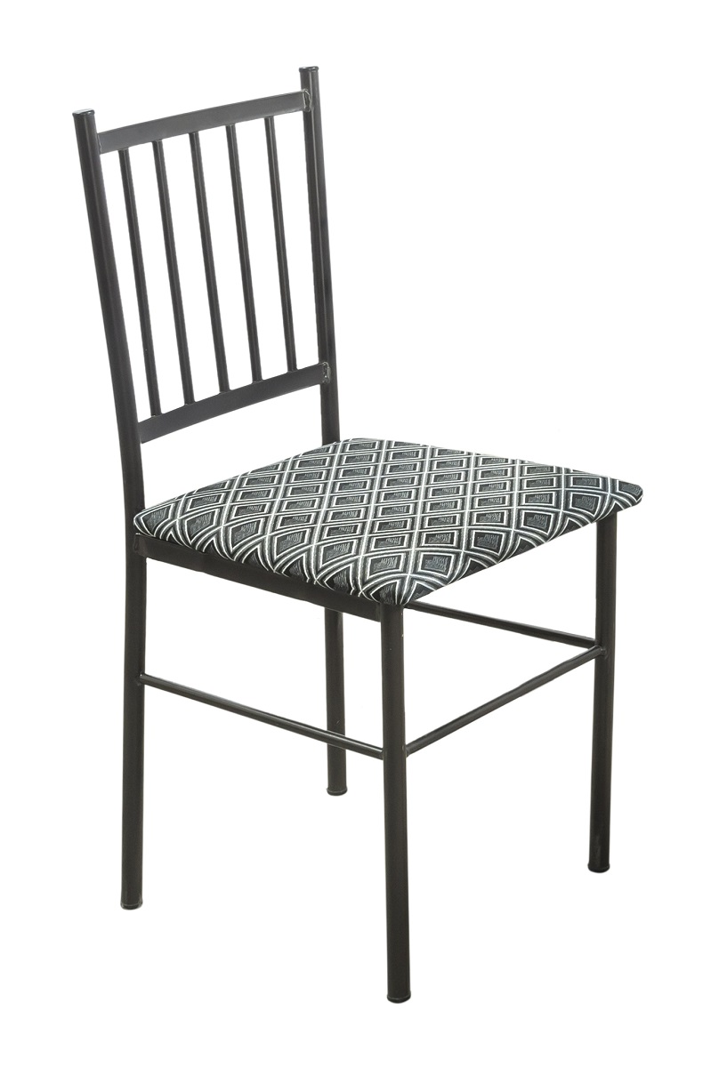 Comedor Oval 4 Sillas Tubular y Cristal Templado