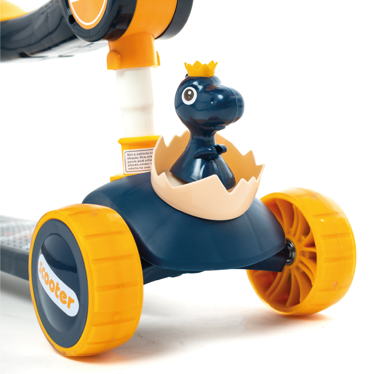 Scooter Patín Del Diablo Plegable Para Niños con Música y Luces LED Color Azul