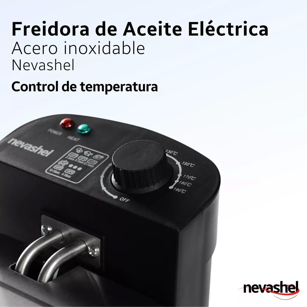 Freidora Electrica Aceite 3.5l Acero Inoxidable Multifuncion Color Plateado