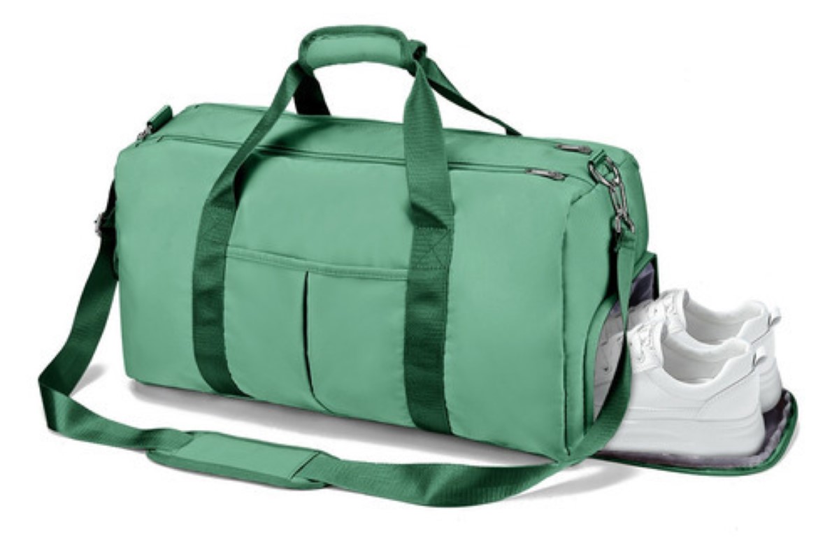 Maleta Deportiva Bolsa Gym Viaje Mochila Fitness Bag, Color Verde-Agua