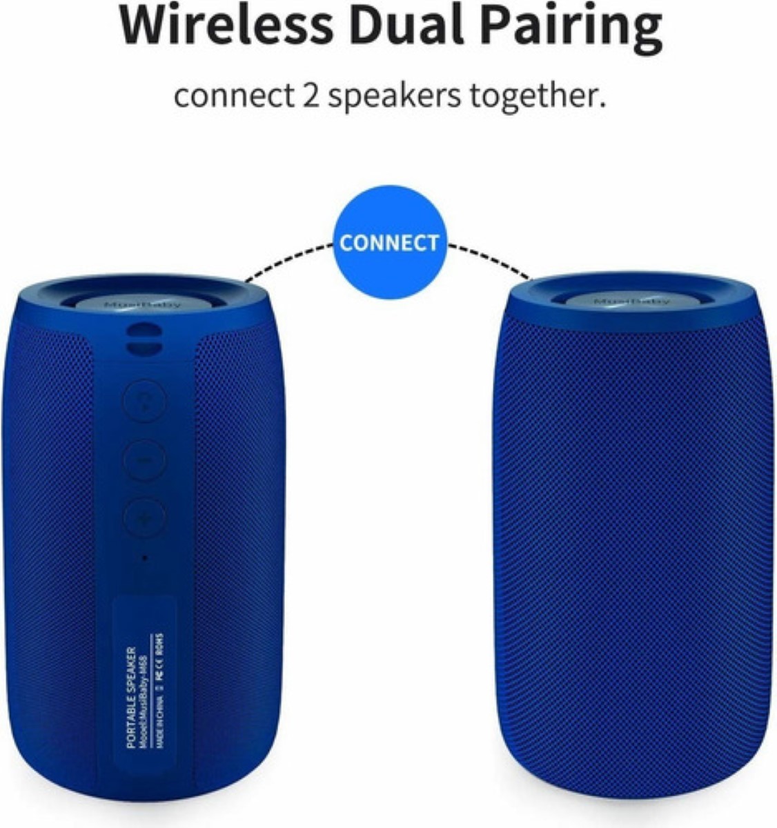 Bocina Portátil Bluetooth 5.0 S32, Color Azul Electrico 