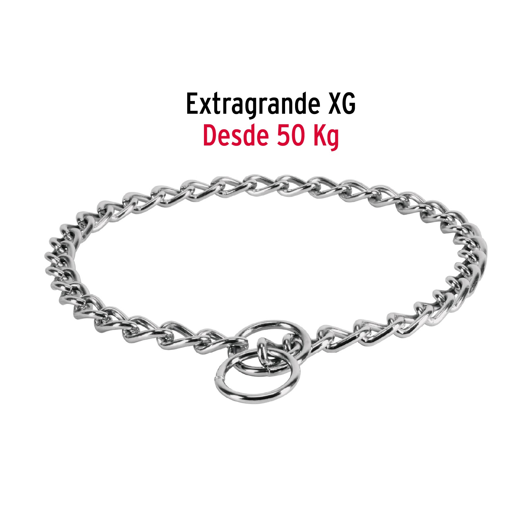 COLLAR DE ENTRENAMIENTO PARA PERRO, 60 CM, ESLABÓN DE 4 MM FIERO 44293