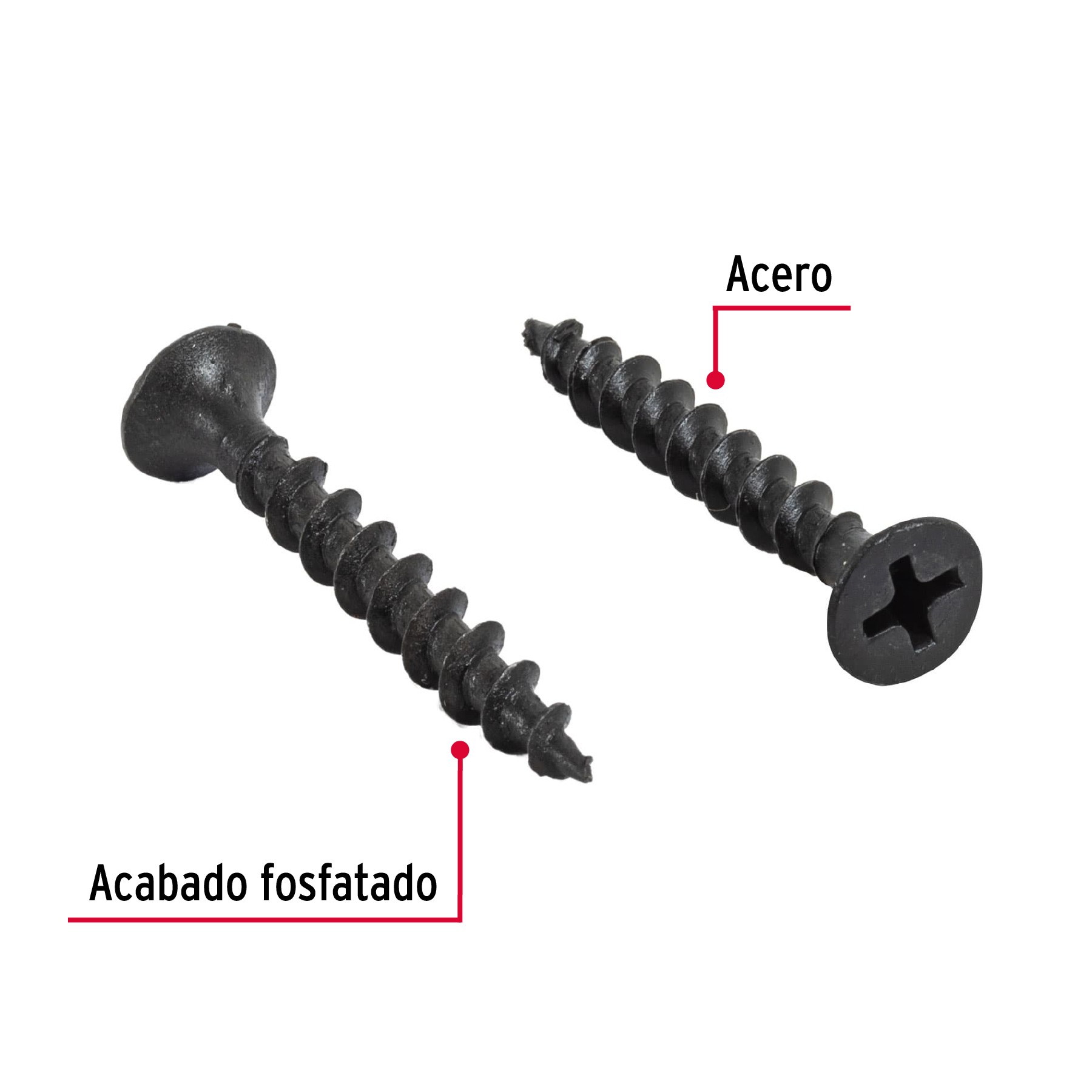 BOLSA CON 100 PIJAS #8 X 1-1/4" MULTIUSOS, FIERO 44344