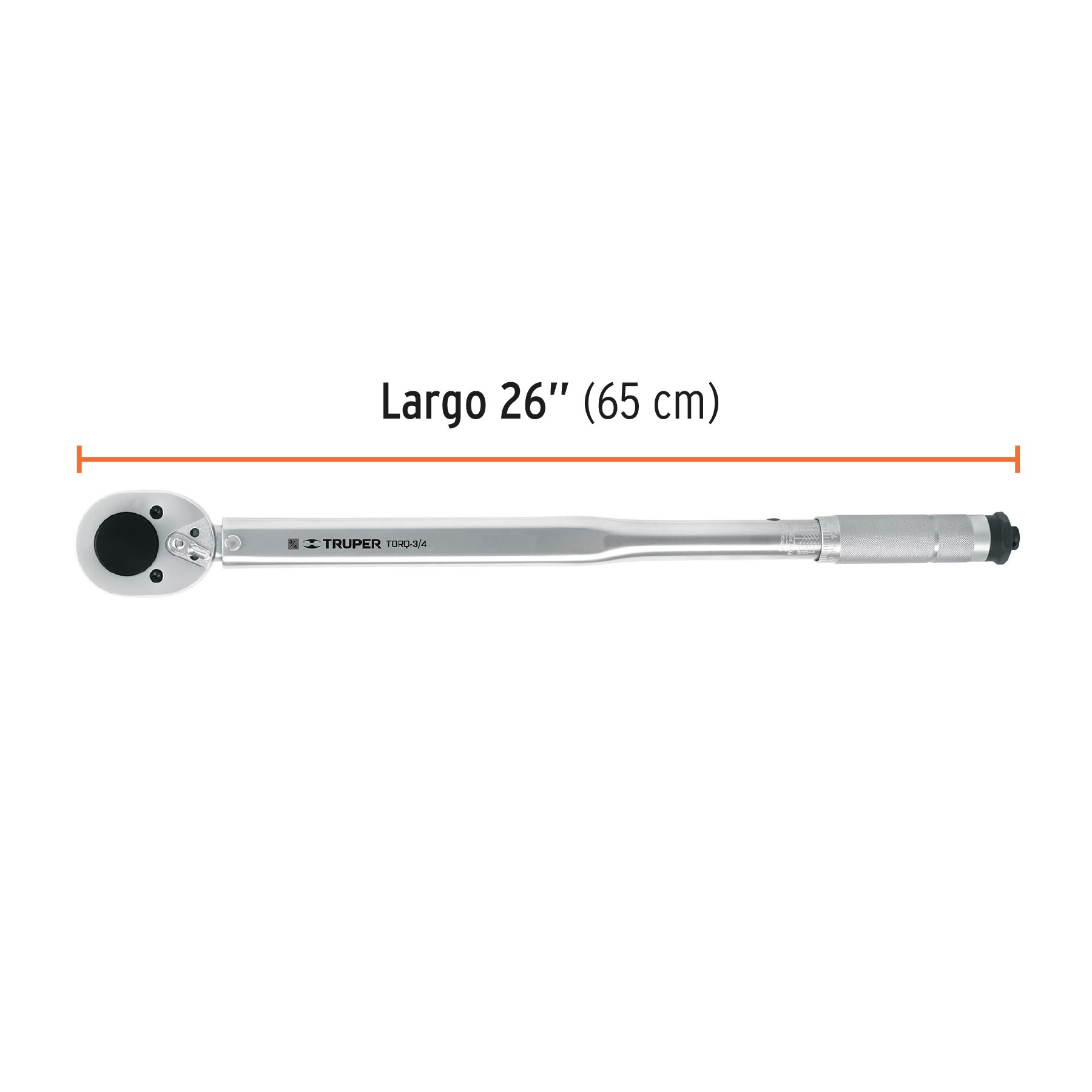TORQUÍMETRO MICROMÉTRICO, CUADRO 3/4", TRUPER 13547