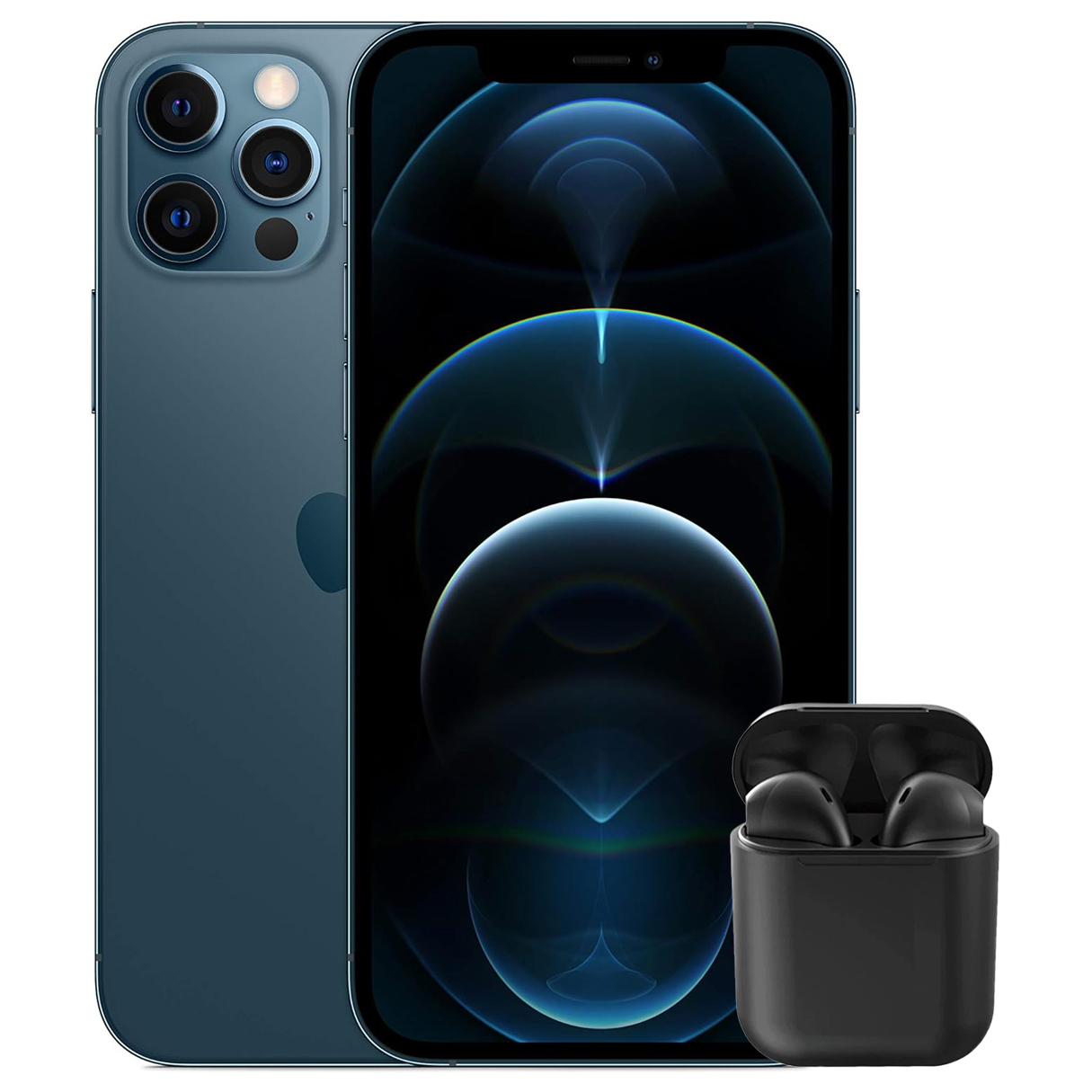 Celular APPLE iPhone 12 Pro 128GB OLED Retina XDR 6.1" Azul + Audifonos Reacondicionado 