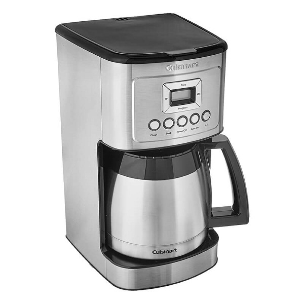 Cafetera de 4 tazas con Jarra de Acero Inoxidable DCC-450BK