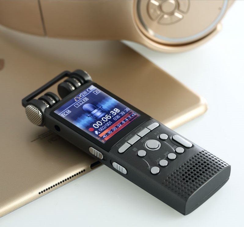 Grabadora de Voz Profesional Savetek de 32 GB y Pantalla de 1,8"