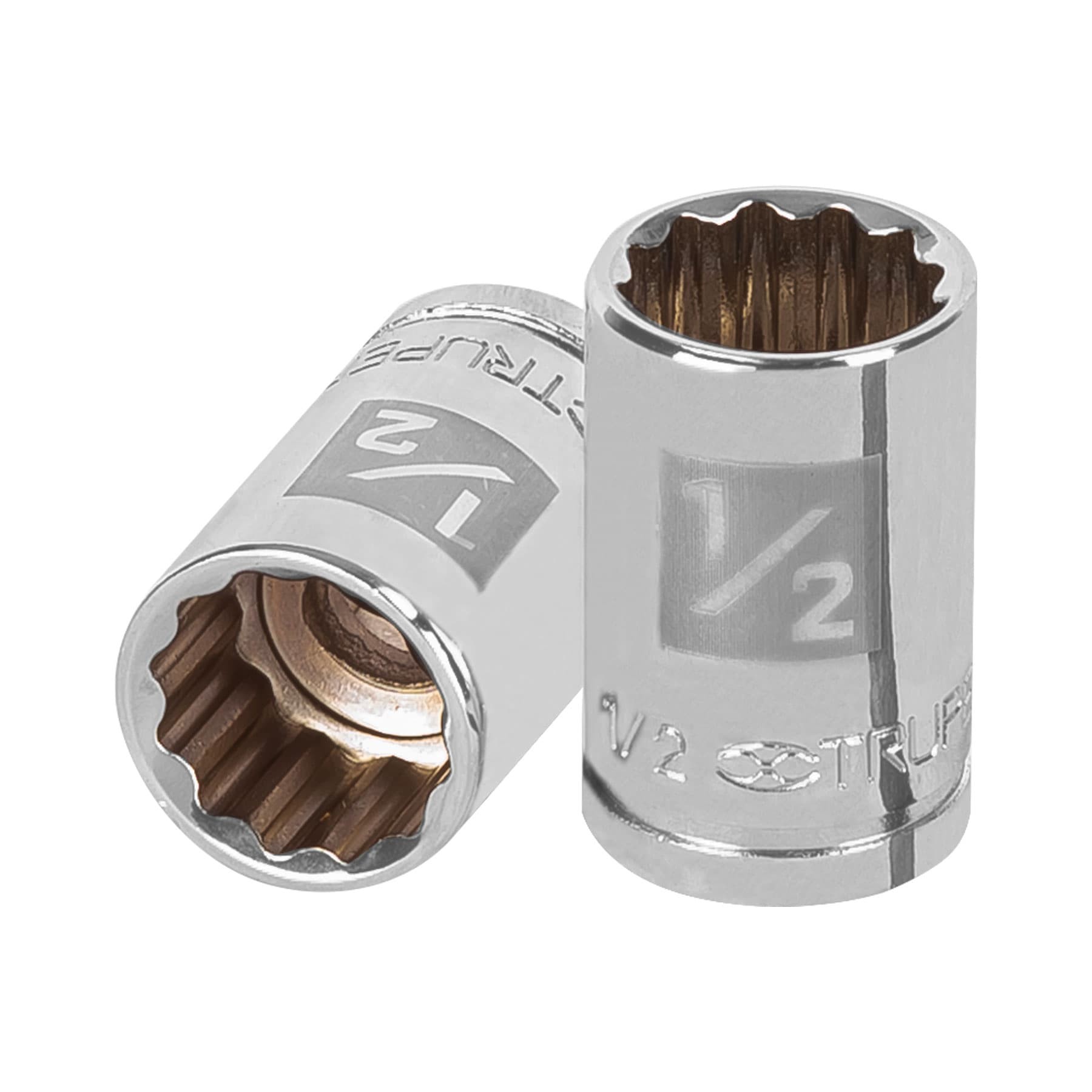 DADO DE 1/2", 12 PUNTAS, CUADRO 3/8", TRUPER 13584