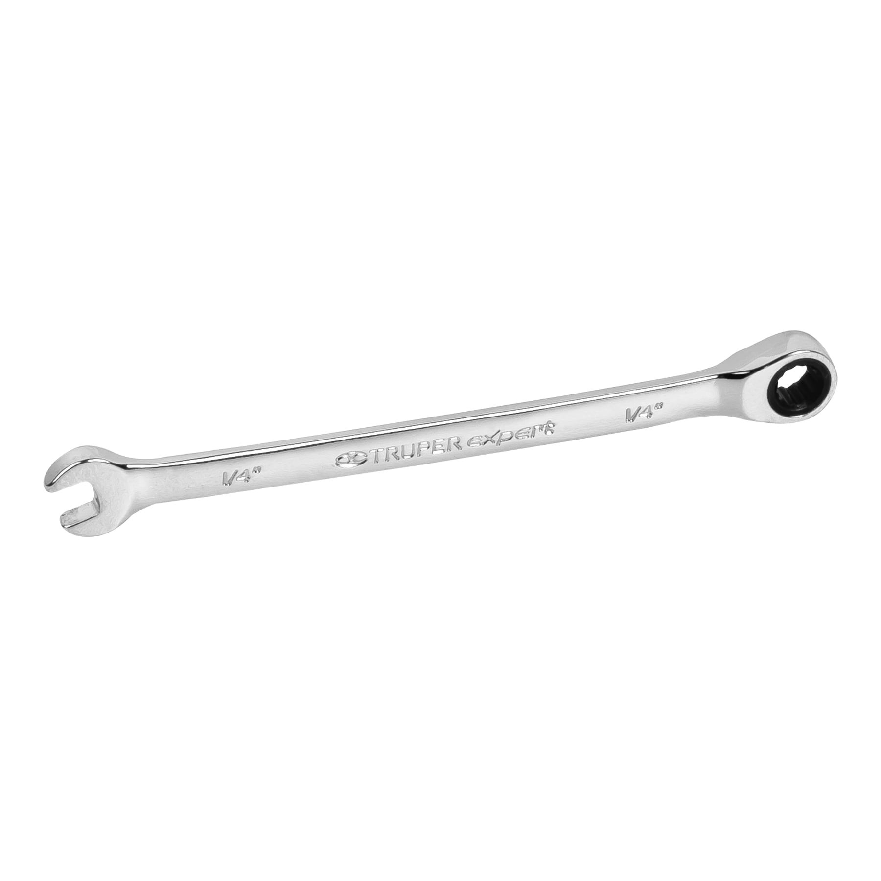 LLAVE COMBINADA CON MATRACA 1/4" X 120 MM LARGO, TRUPER EXPERT 13601