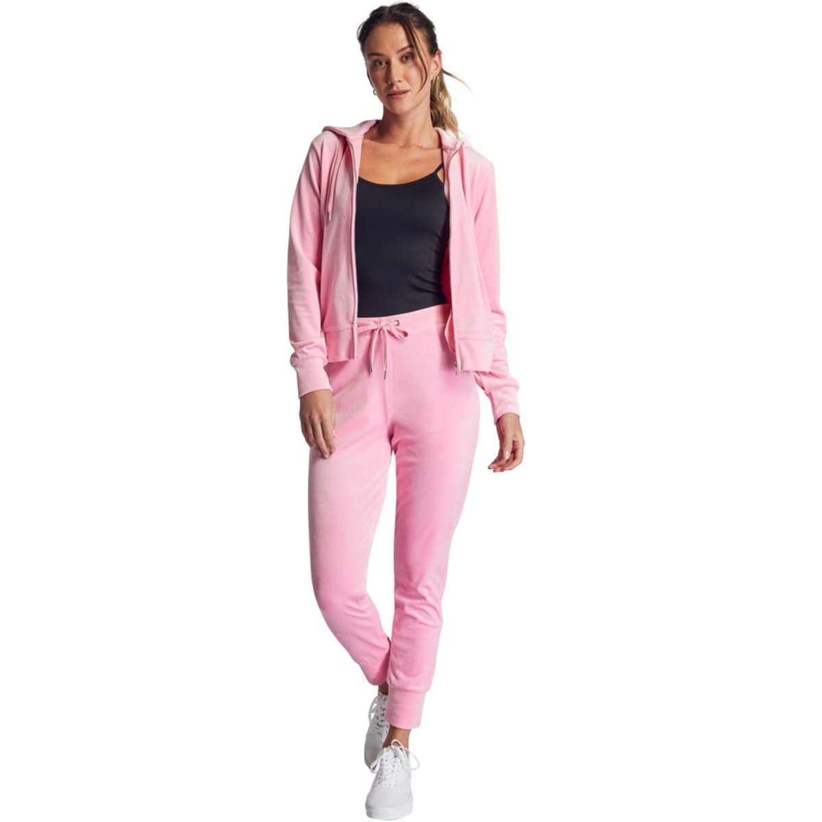 Conjunto para mujer, color rosa, de sudadera y pants para ejercicio, marca Love to Lounge, mod. 1079155