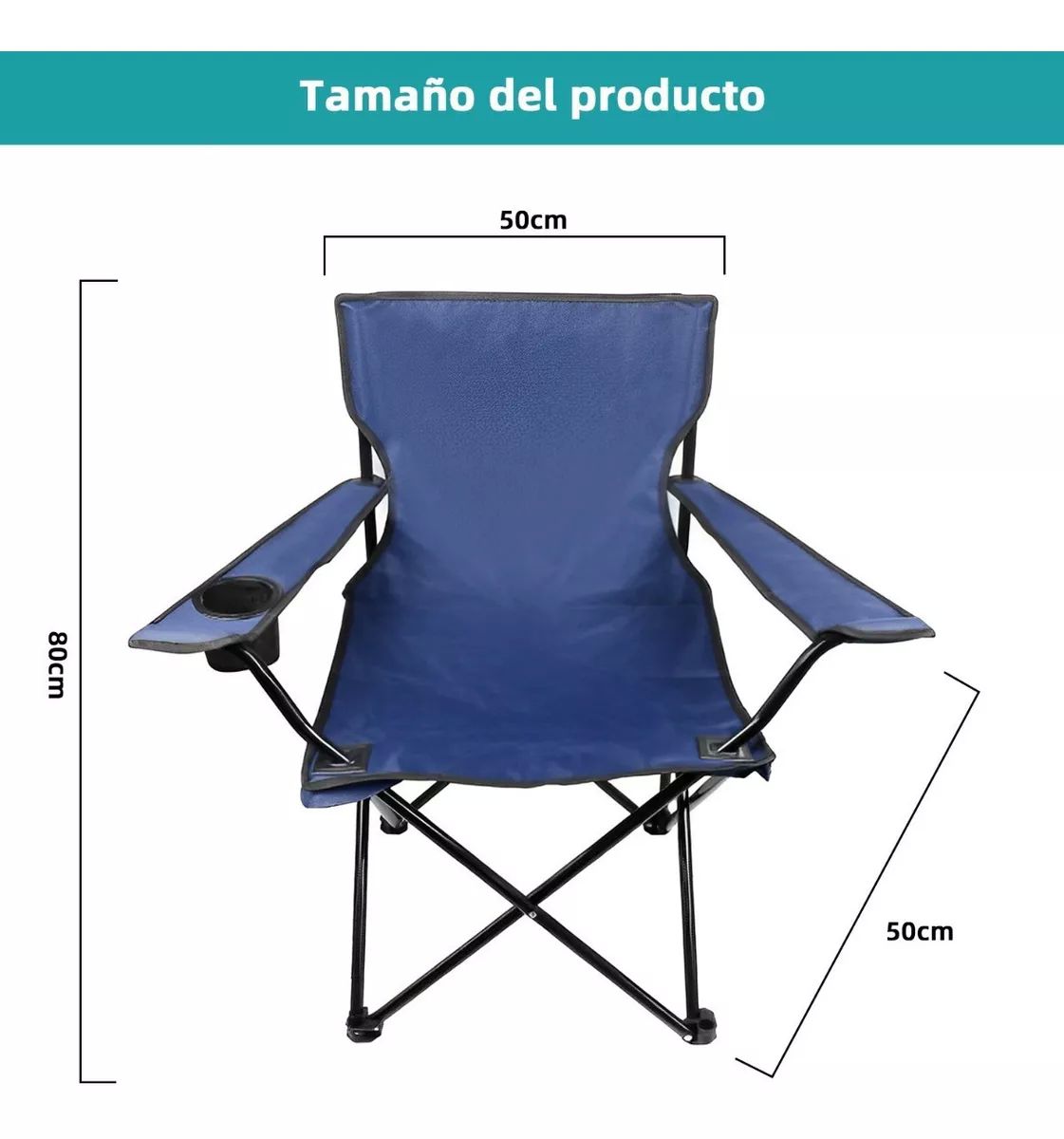 Silla Para Playa Alberca Camping Y Pesca Portatil Plegable.