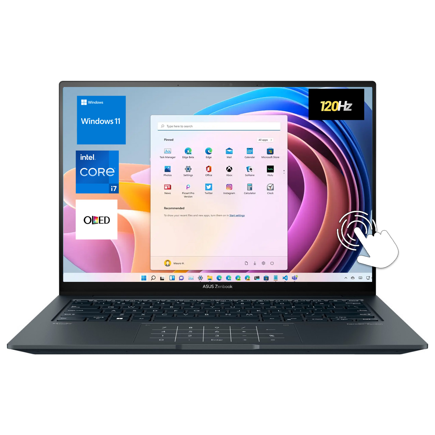 Laptop ASUS ZenBook 14X 14.5" Oled Touch Intel Core i7-13700H 16GB 512GB.
