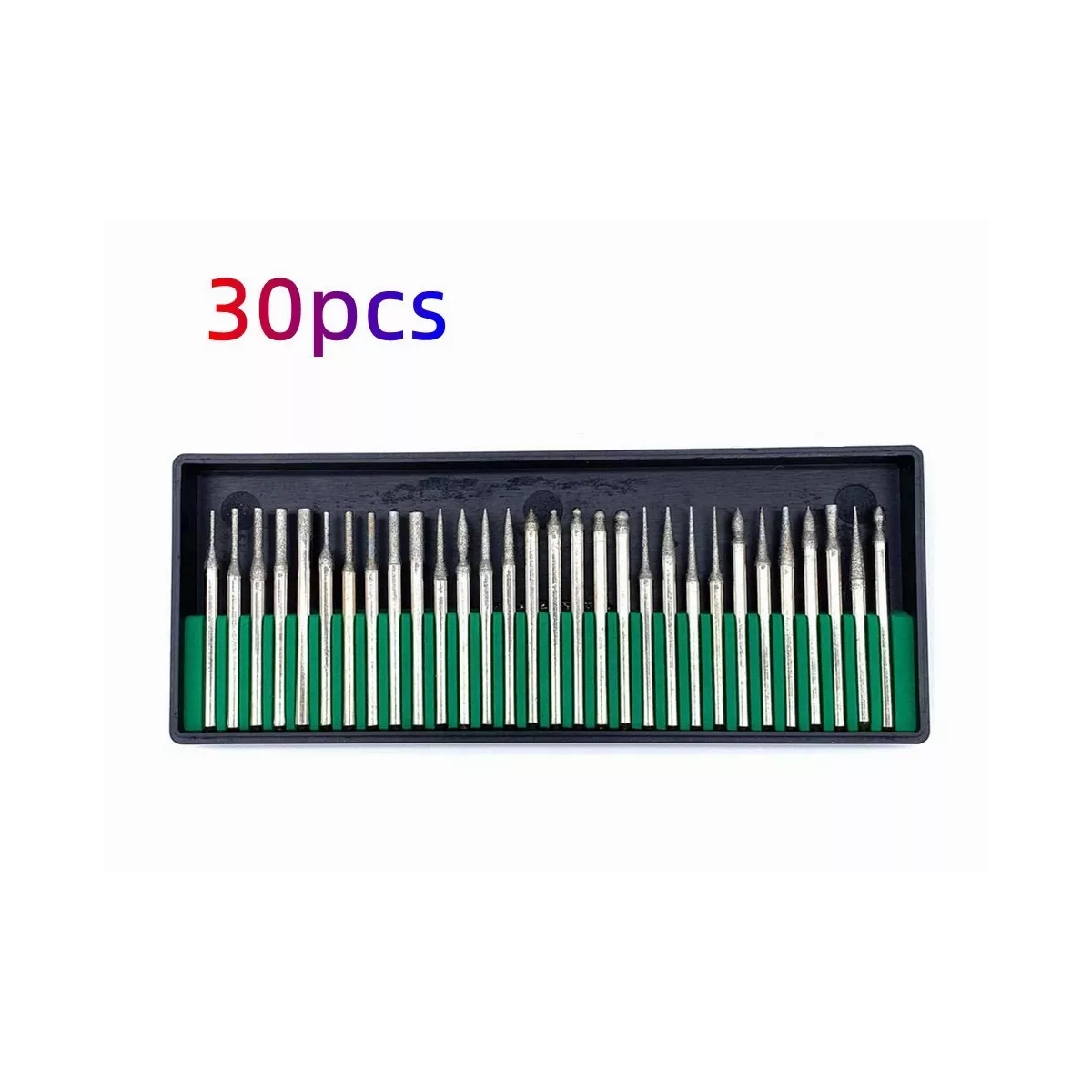 Kit 30 Brocas Diamante Dremel Mini Taladro Mototool Grabado