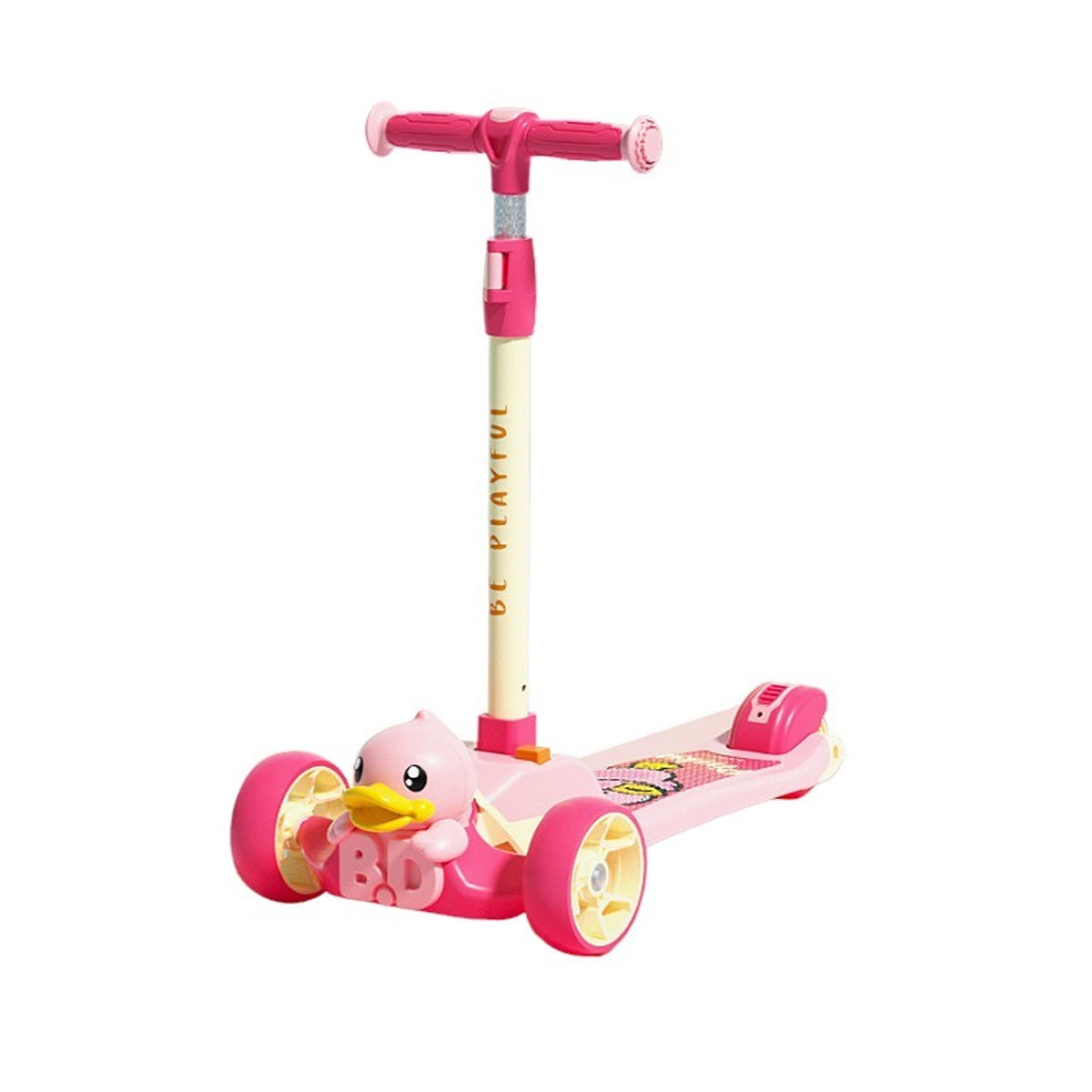 Scooter Infantil Para Niñas Rosa B.duck.
