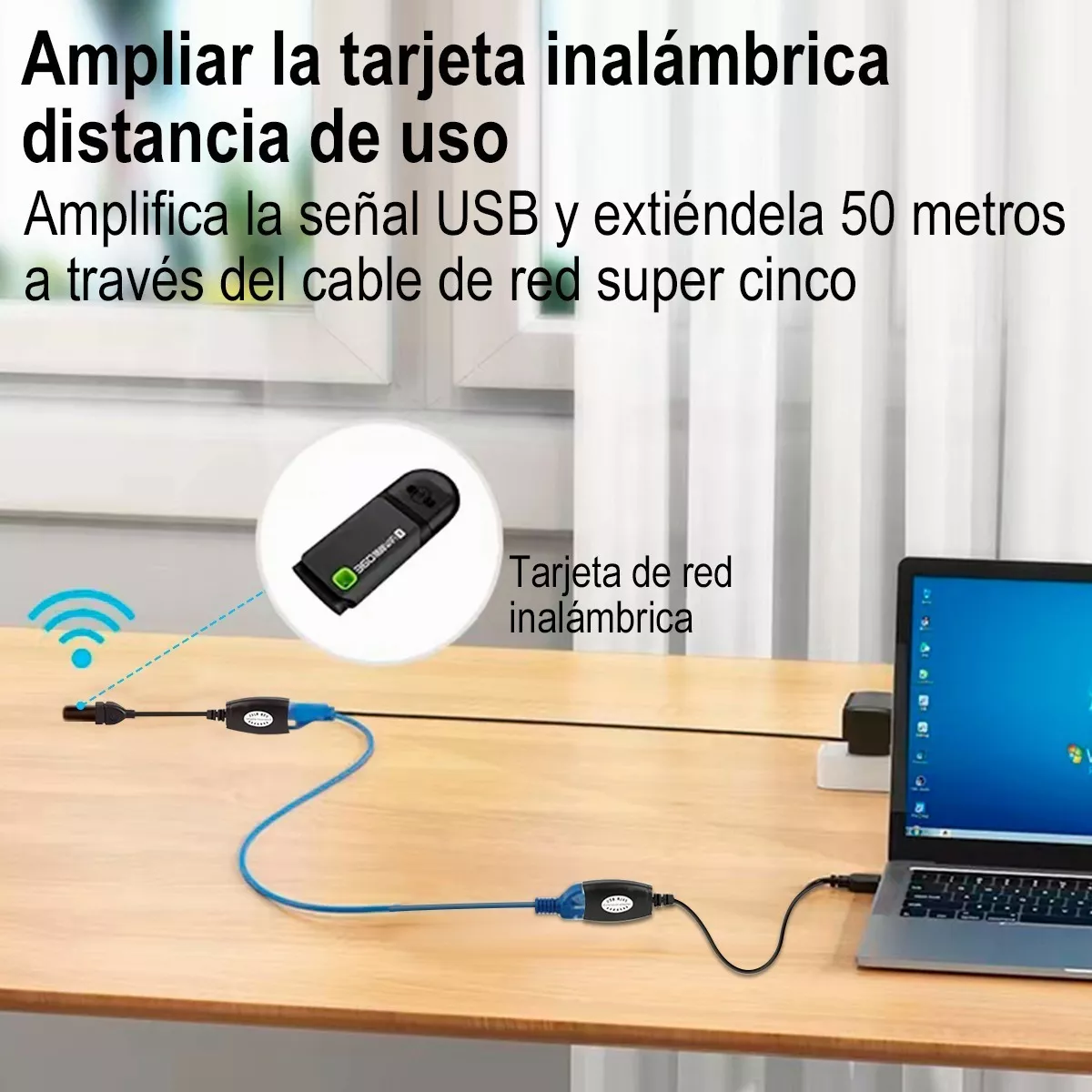 Extensor Usb 50m Por Cable Utp