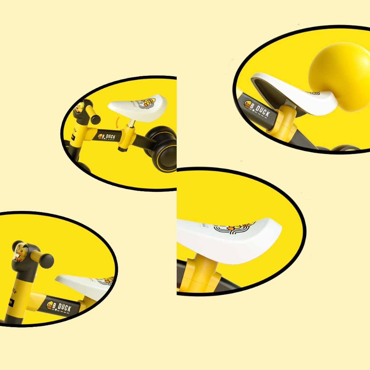 Bicicleta de Equilibrio Montable para niños B.duck