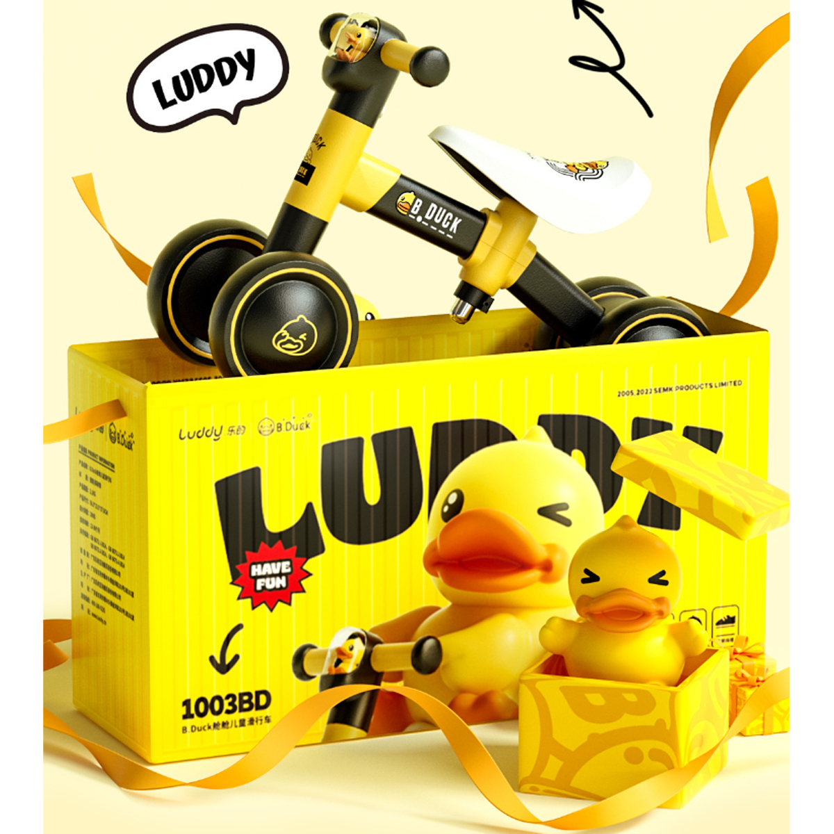 Bicicleta de Equilibrio Montable para niños B.duck