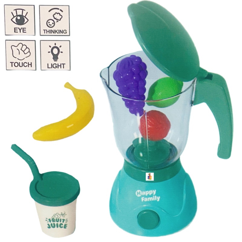 Licuadora Eléctrica Con Luz Movimiento Y Accesorios Juguete