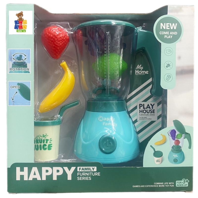 Licuadora Eléctrica Con Luz Movimiento Y Accesorios Juguete