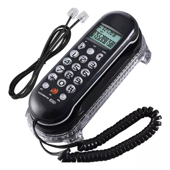 Teléfonos con cable, teléfono fijo colgante para el hogar, oficina, hotel,  etc. (blanco)