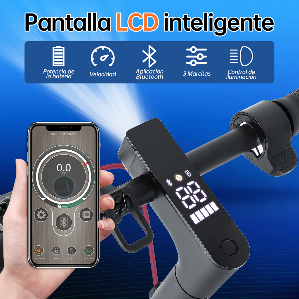 Scooter Eléctrico Honey Whale E9 PRO Negro.