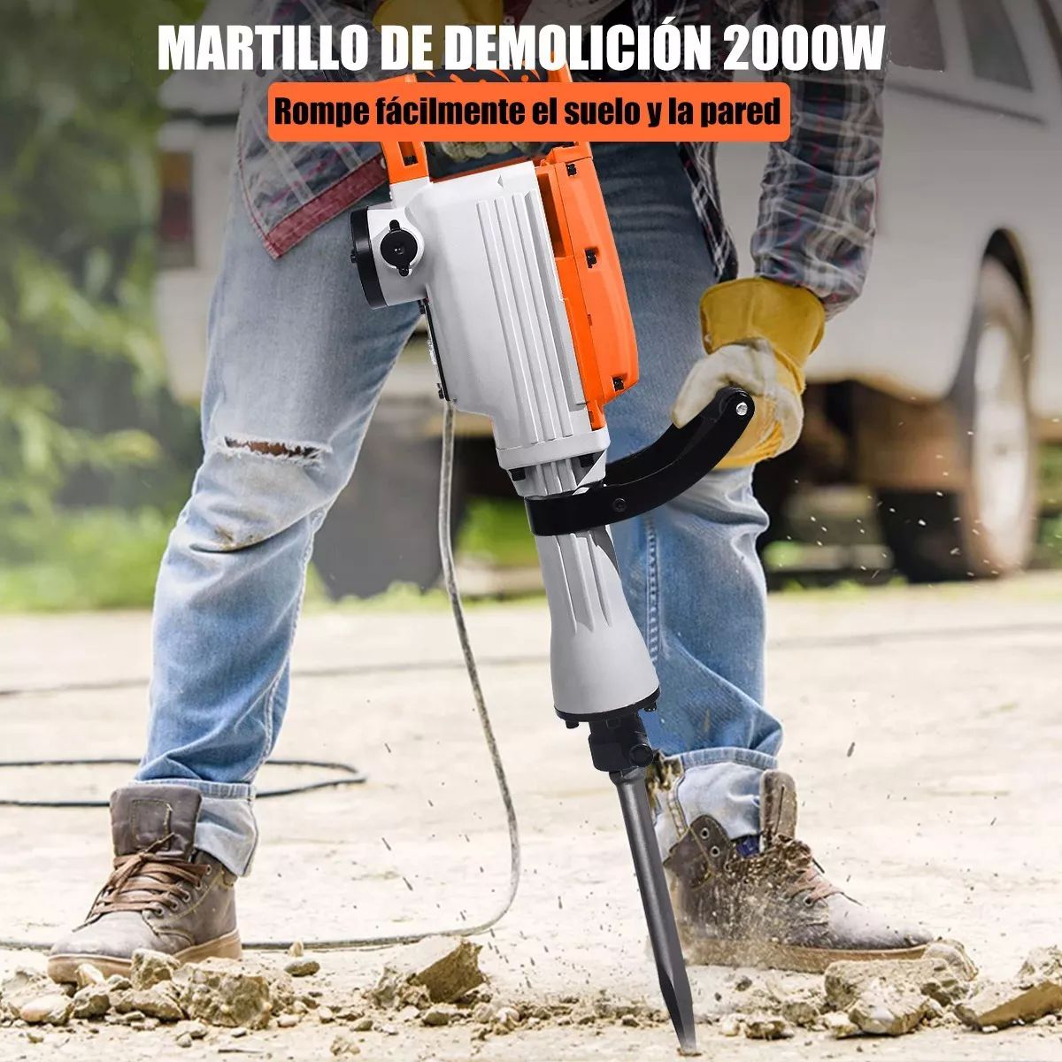 Martillo Demoledor Rompedor Herramientas 2000w Goxawee.