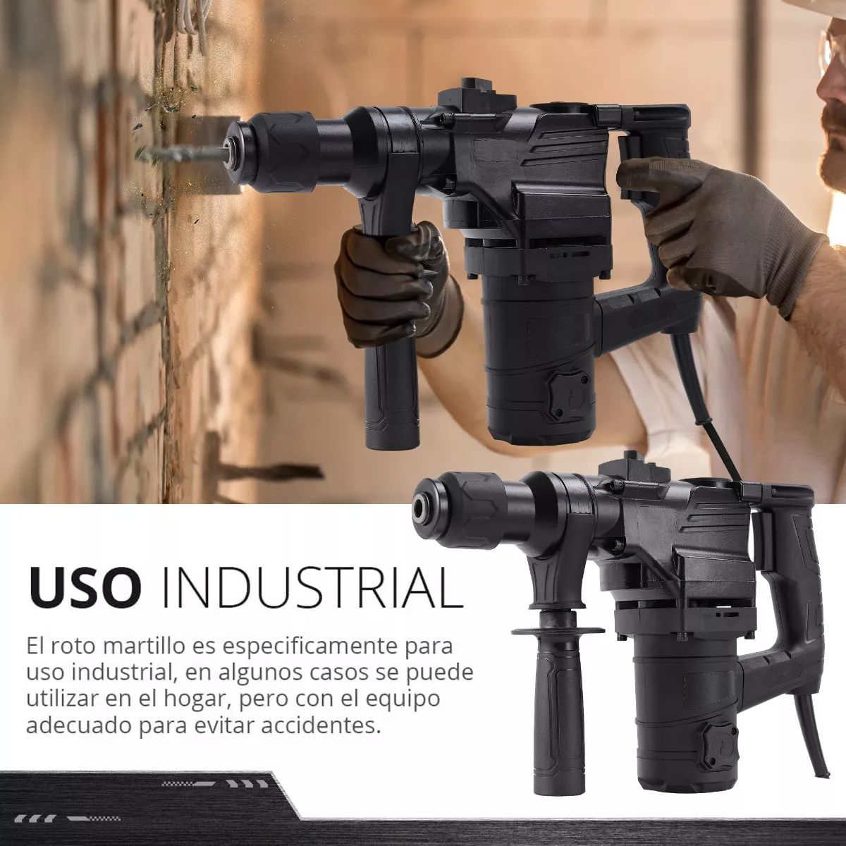 Taladro Roto Martillo Rotomartillo Electrico Perforador Sds