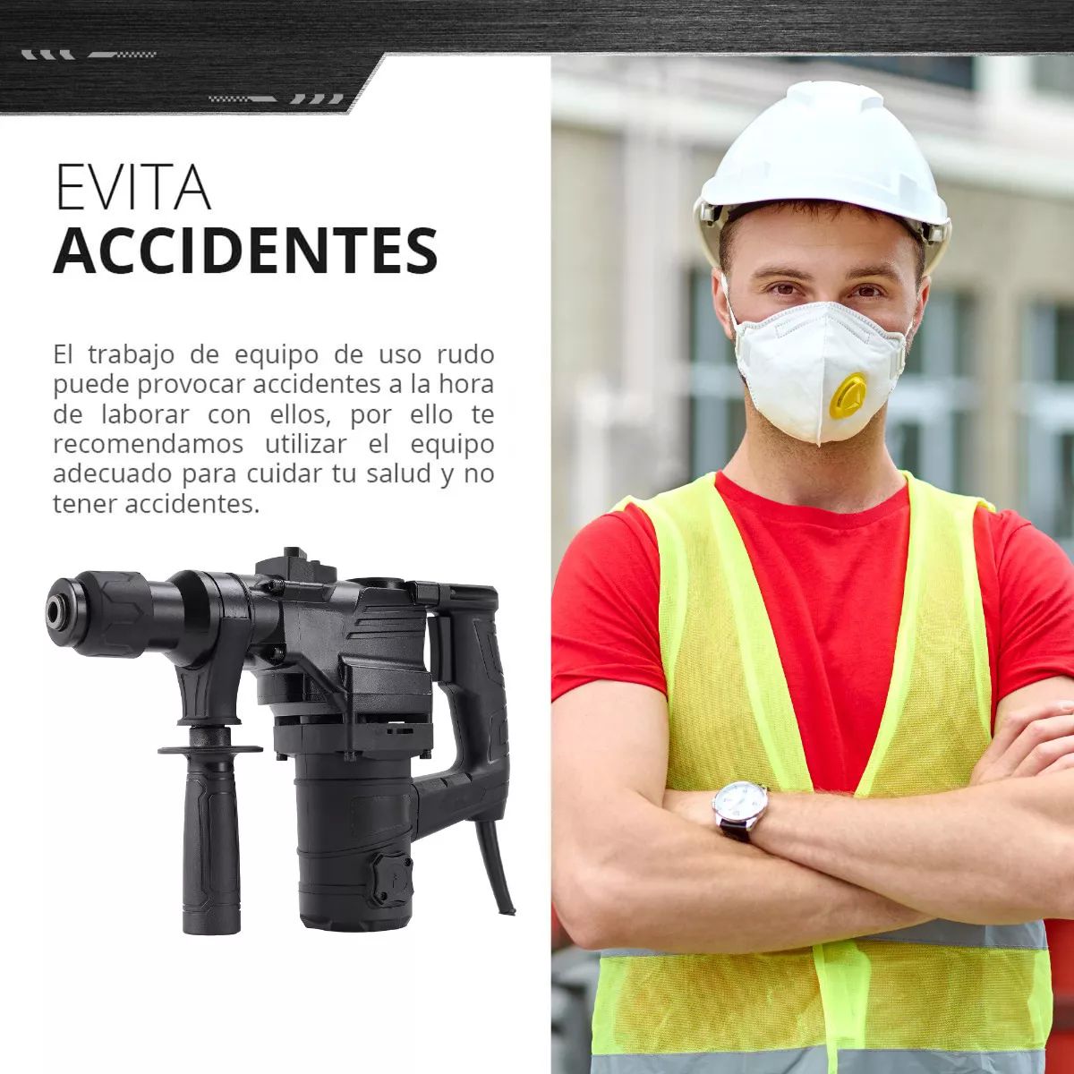 Taladro Roto Martillo Rotomartillo Electrico Perforador Sds