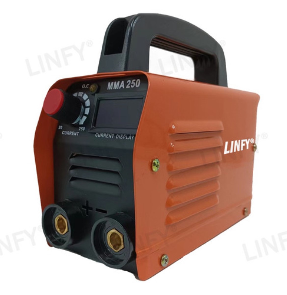 Soldadora Inverter Stallion De 130 Amperios Y 110/220 V, Color Naranja con Negro