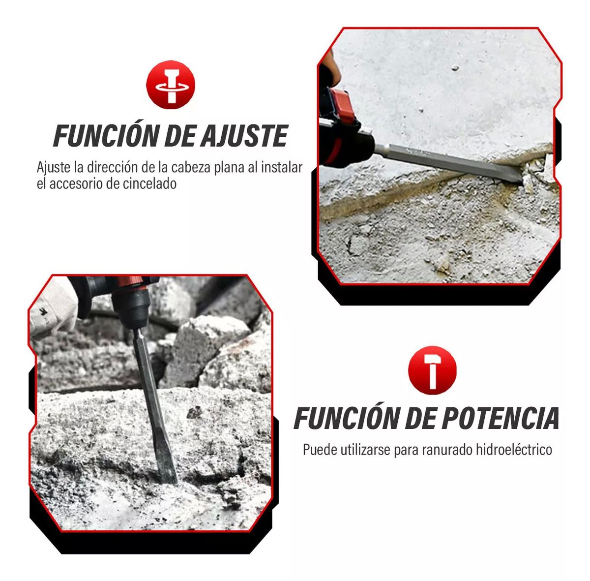 Taladros Rotomartillo Inalámbrica Sds-plus Ironhoof 3 Modos