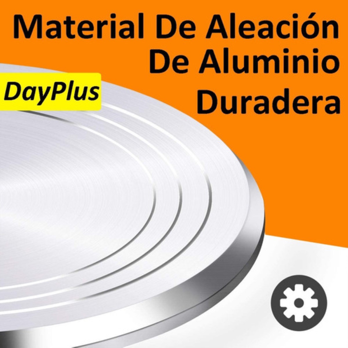 Base Giratoria Para Pasteles O Repostería Decorar Aluminio, Plata