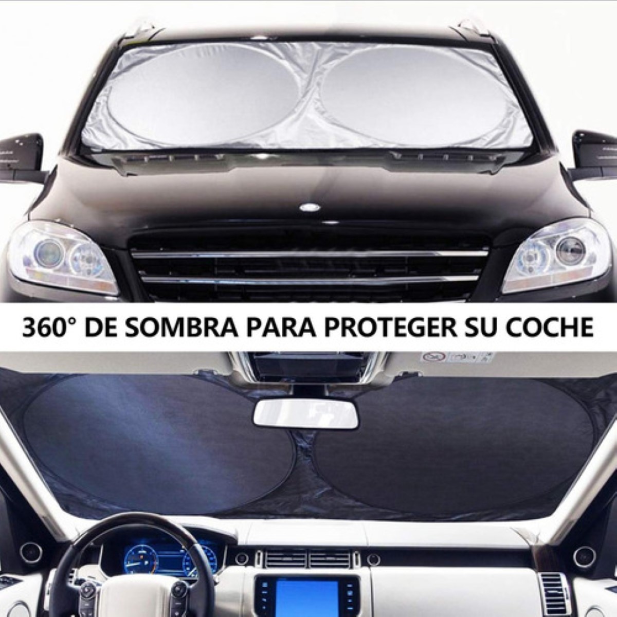 Parasoles Set De Parabrisas Para Coche 6 Pzs ,y Cepillar Plata 