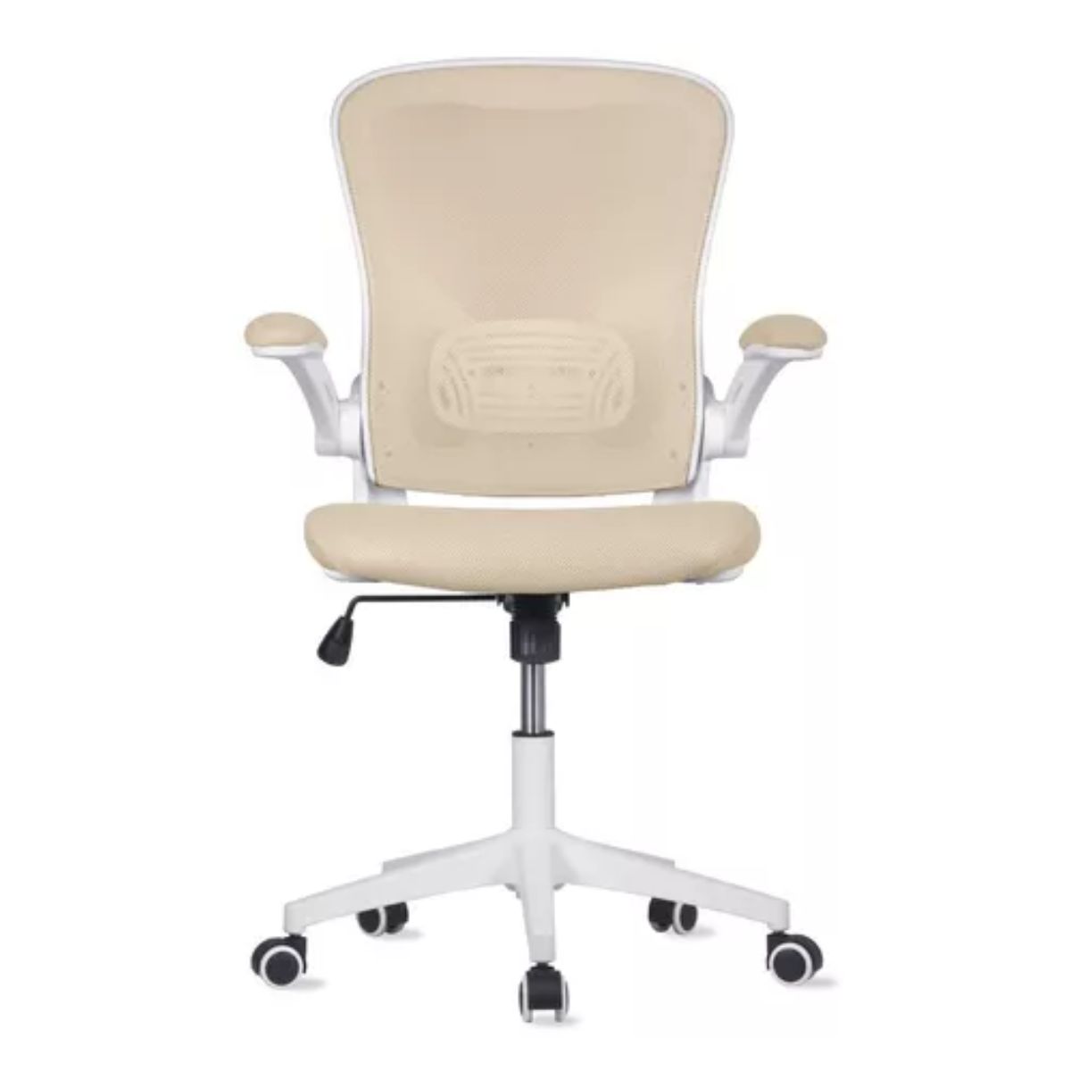 Silla Oficina Ejecutiva De Escritorio Ergonómica Color Beige Champagne