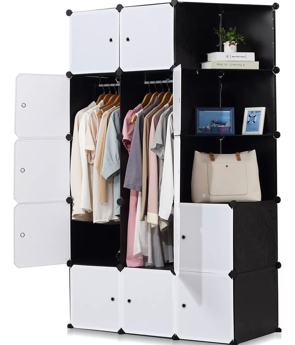 Armario De Plástico Portátil Con 15 Compartimentos