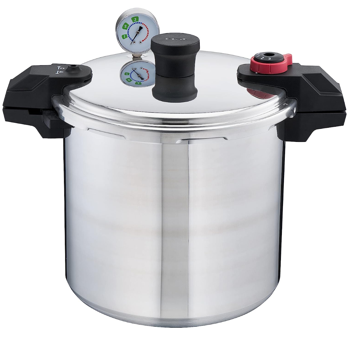 Olla Presión Express TFal 22 Lt Válvula Seguridad Manómetro.