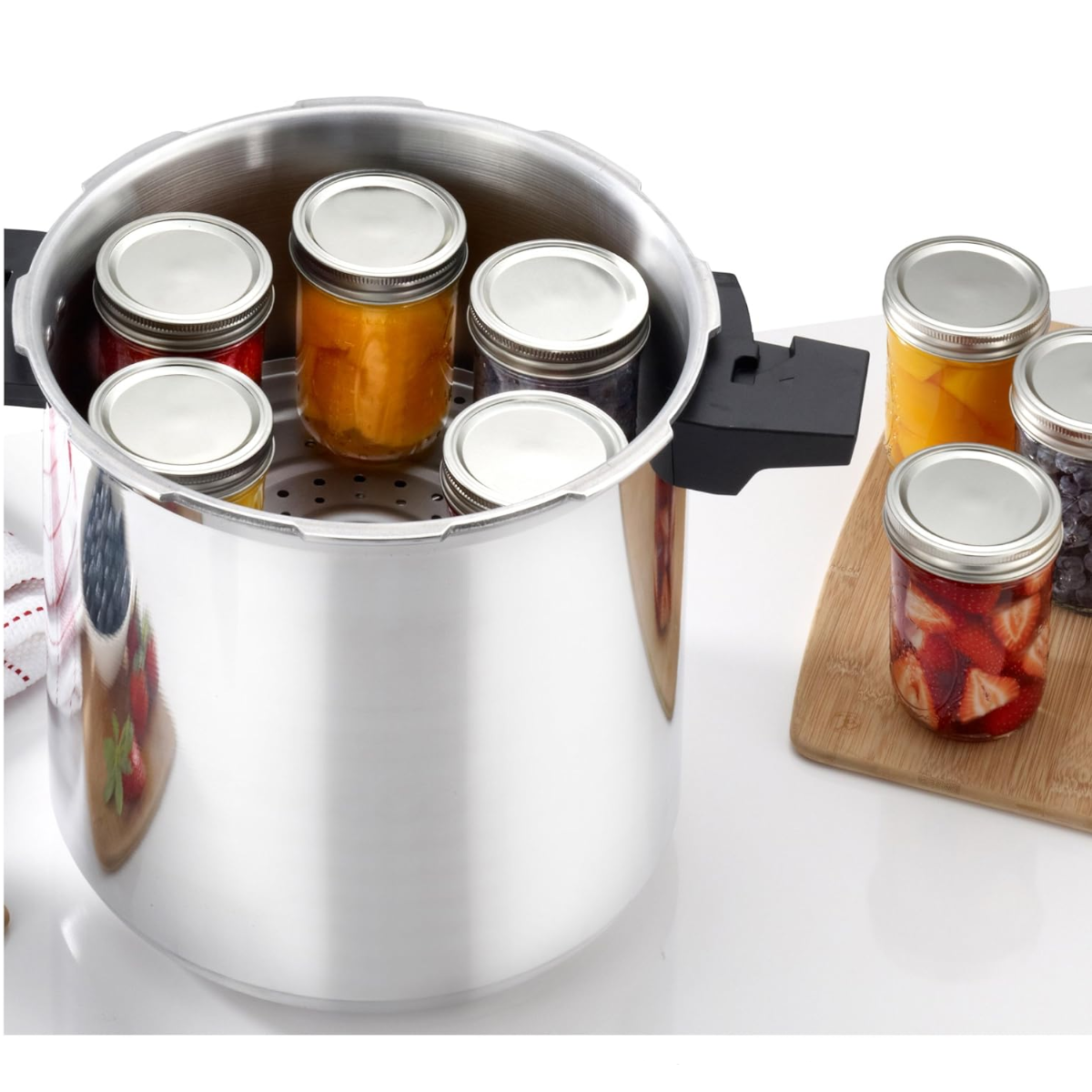 Olla Presión Express TFal 22 Lt Válvula Seguridad Manómetro.