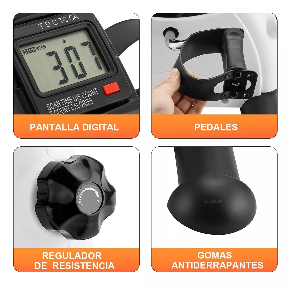 Mini Bicicleta Estática Rehabilitación Entrenamiento Casa 03