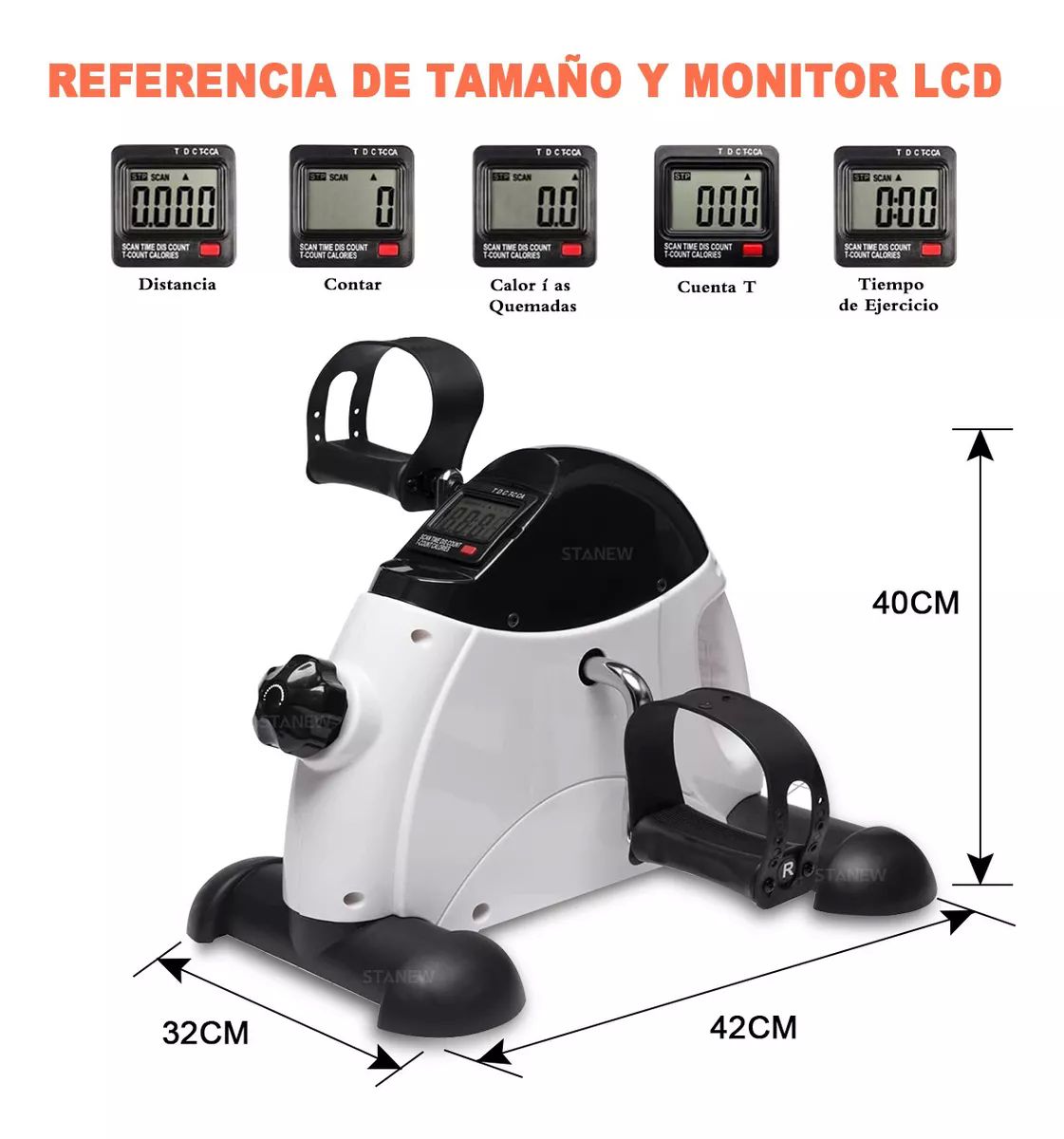 Mini Bicicleta Estática Rehabilitación Entrenamiento Casa 03