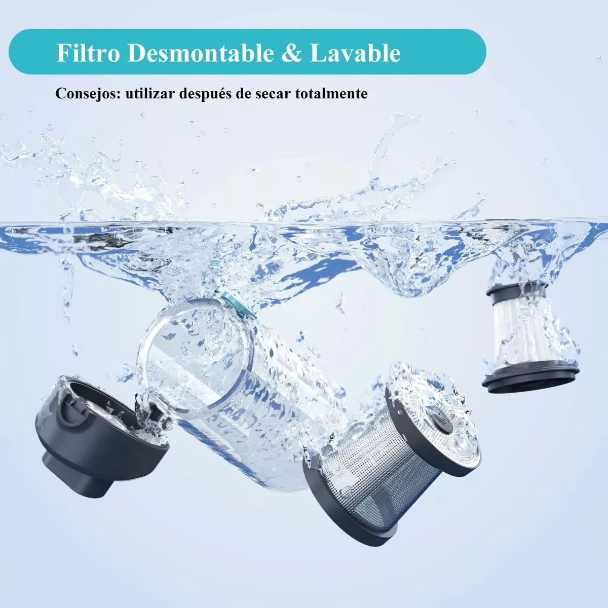 Aspirador Portátil Prettycare H1 Para Auto Hogar 21000pa.