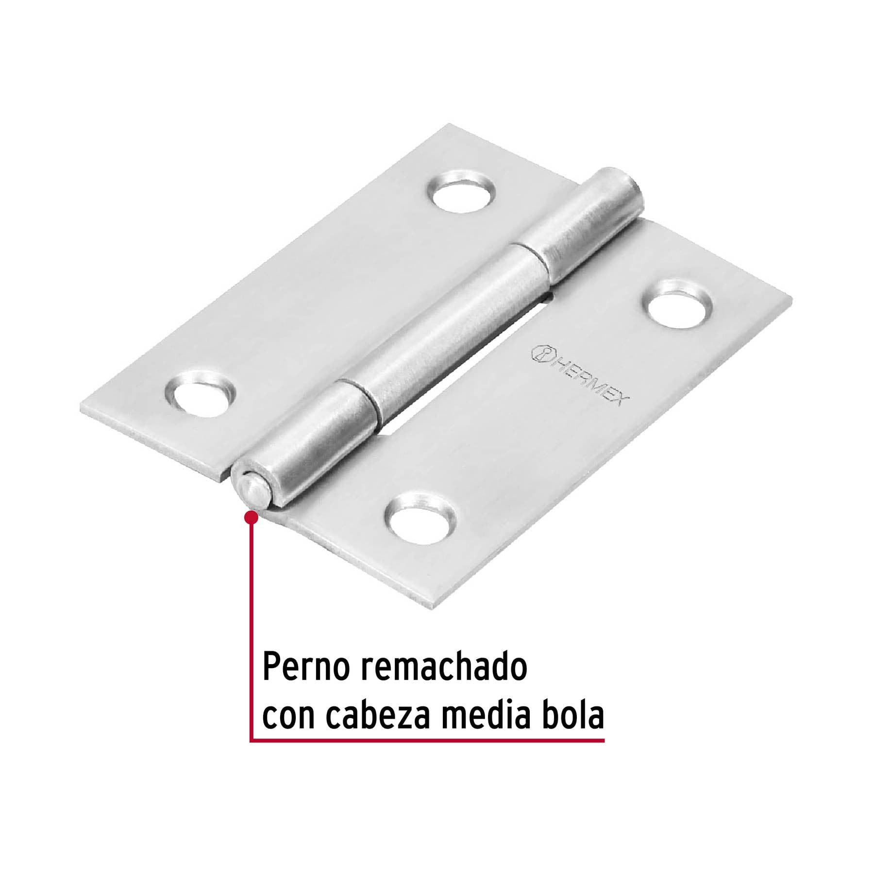 BISAGRA RECTANGULAR 2" ACERO INOXIDABLE, HERMEX 43201