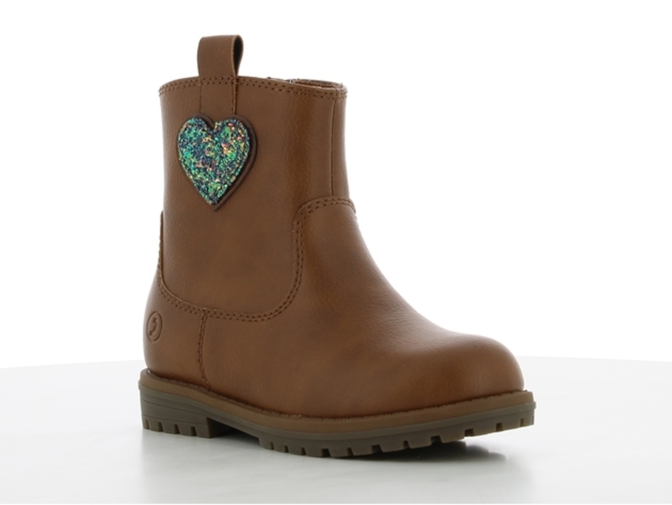 Bota Georige Boy para Niña con Corazón y Brillos Comoda casual