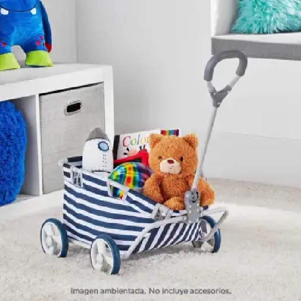 Carrito Para Juguetes y Muñecas Member's Mark Plegable Rayado