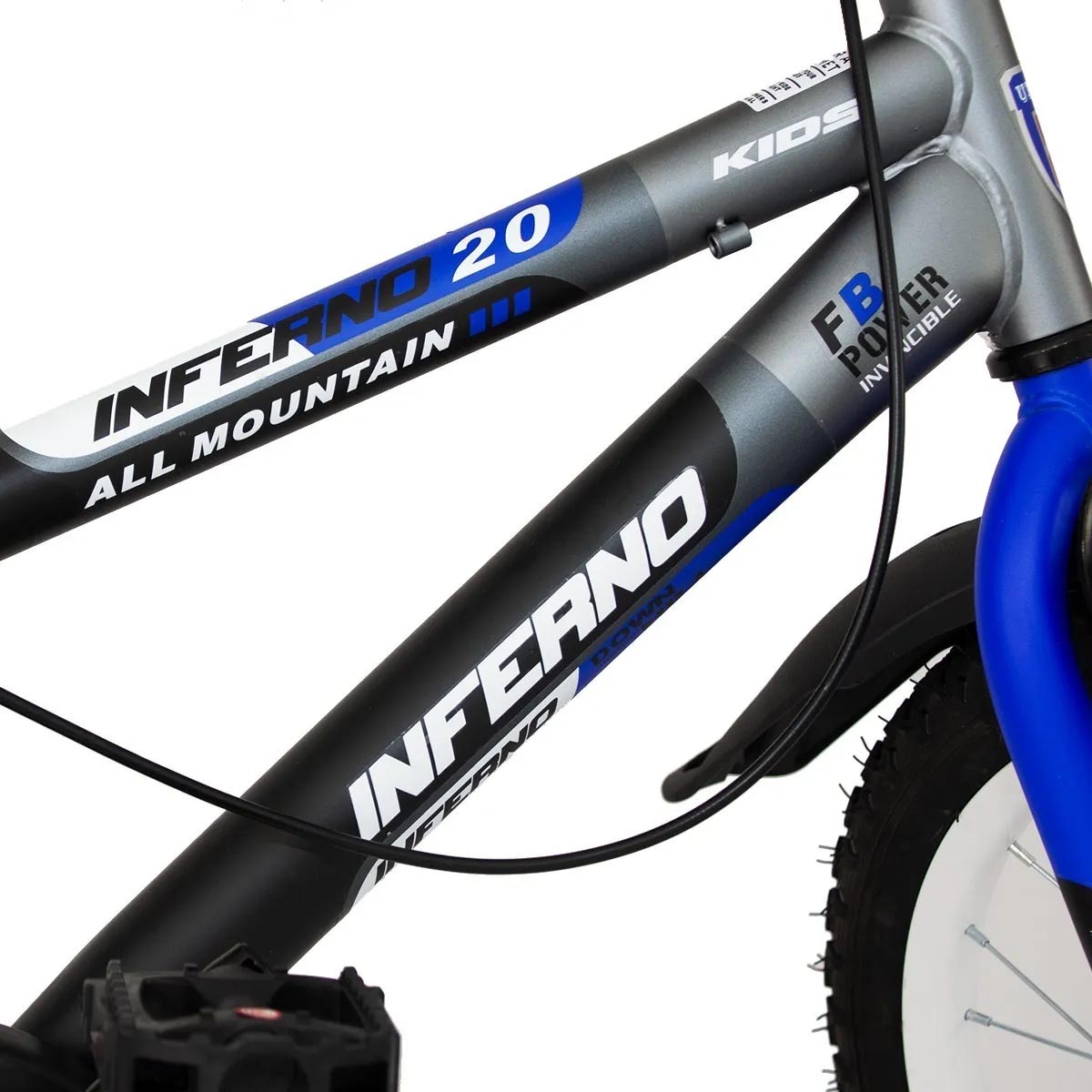 Bicicleta Unibike Babytek Llanta de Aire Inferno R20 Azul