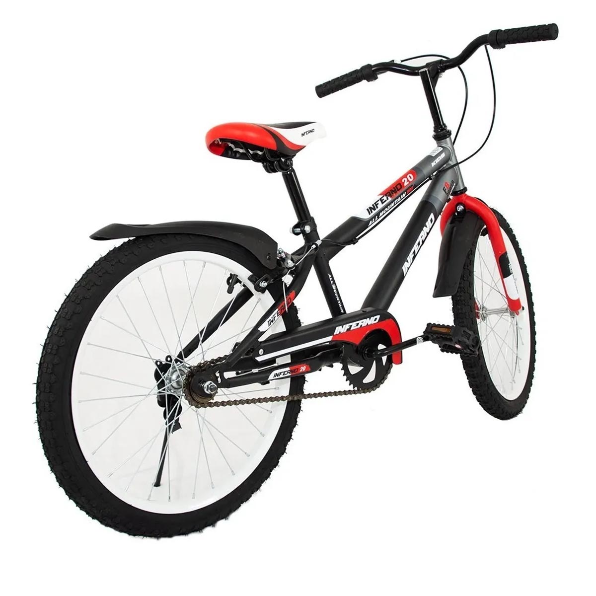 Bicicleta Unibike Babytek Llanta de Aire Inferno R20 Rojo