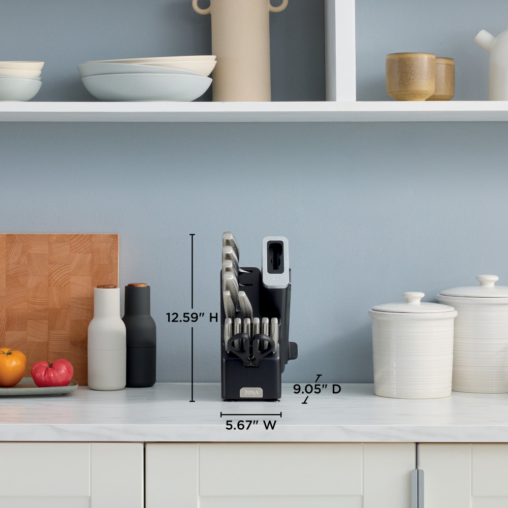 Set de cuchillos Ninja K62014 NeverDull, acero inoxidable, 14 piezas 
