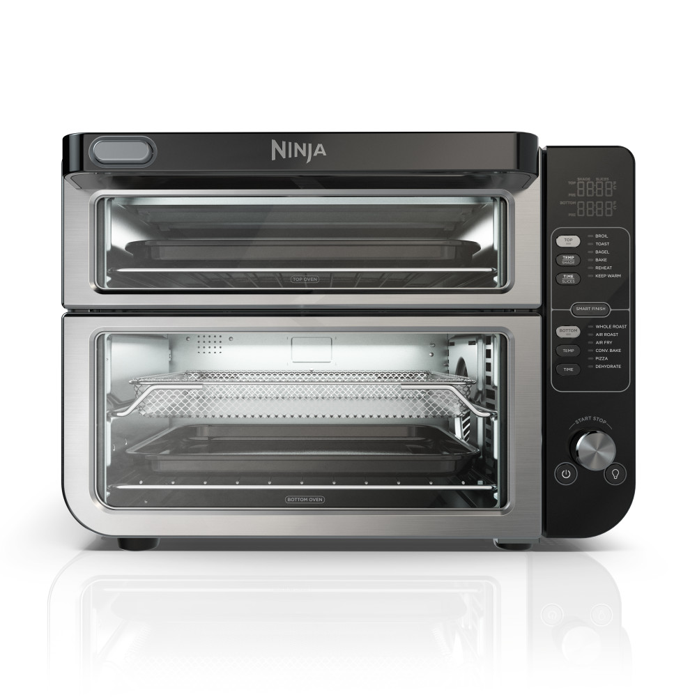 Horno de mesa eléctrico  Ninja Foodi DCT401 12 en 1 negro, FlexDoor, sin aceite 