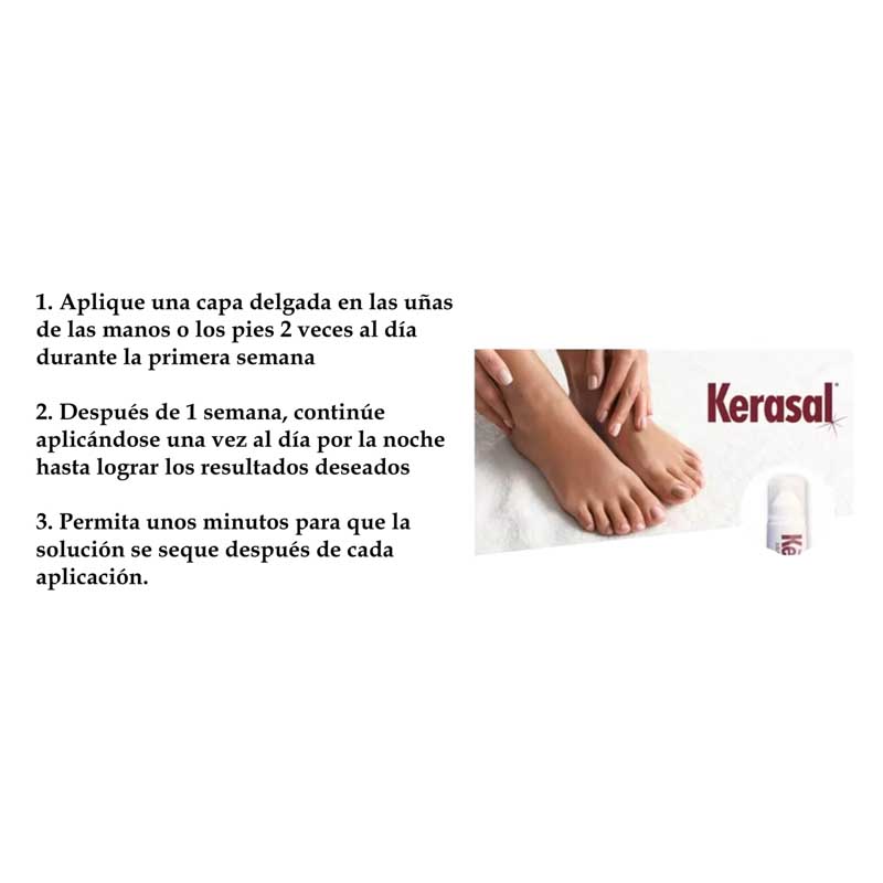 Tratamiento Uñas Decoloradas Kerasal Antihongo 10ml 