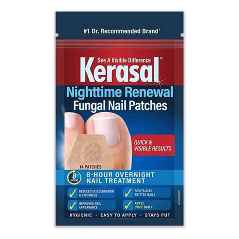 Parches Tratamiento Uñas Anti Hongo Kerasal 14 Parches de Noche