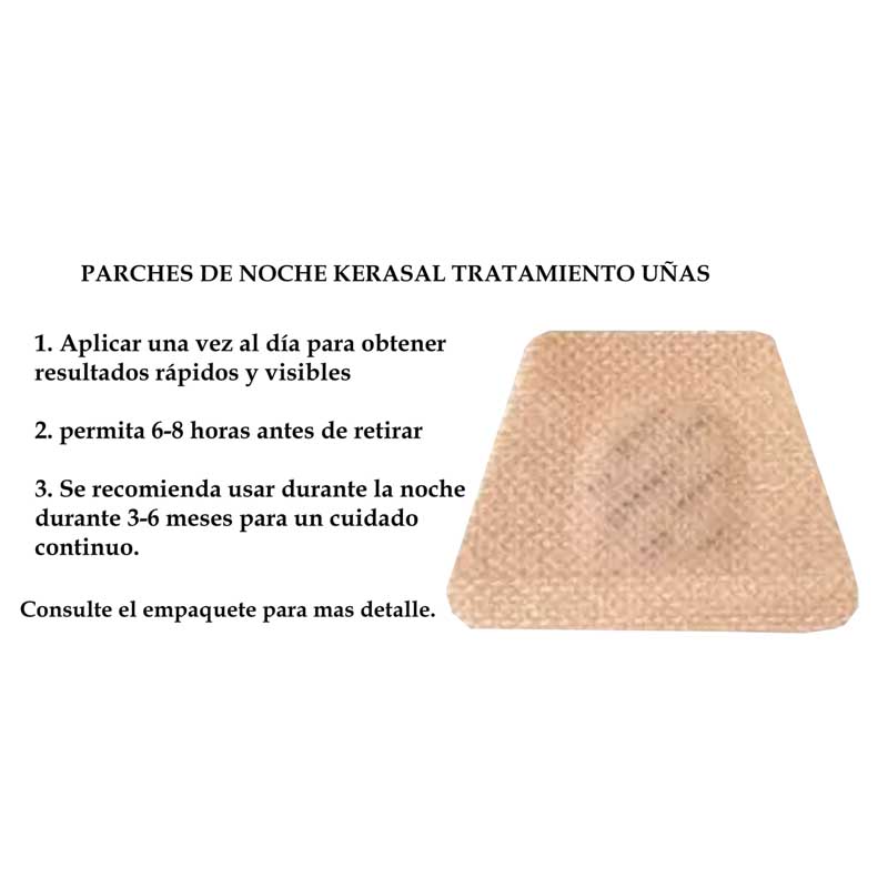 Parches Tratamiento Uñas Anti Hongo Kerasal 14 Parches de Noche